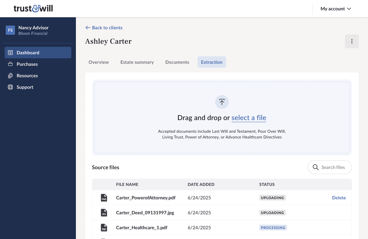 Trust&Will-EstateOS-Learn-DocIngestion-Upload